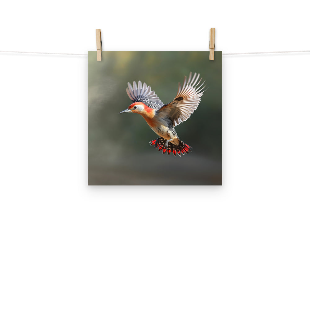 Woodpecker Photo paper poster - PosterfyAI.com