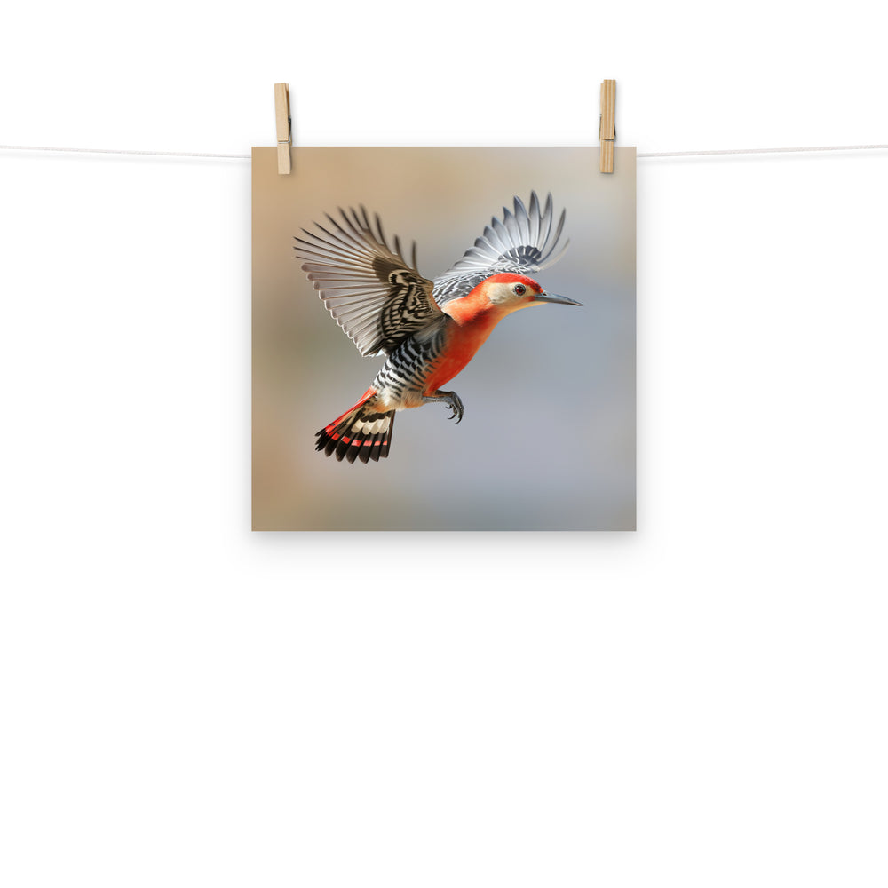 Woodpecker Photo paper poster - PosterfyAI.com