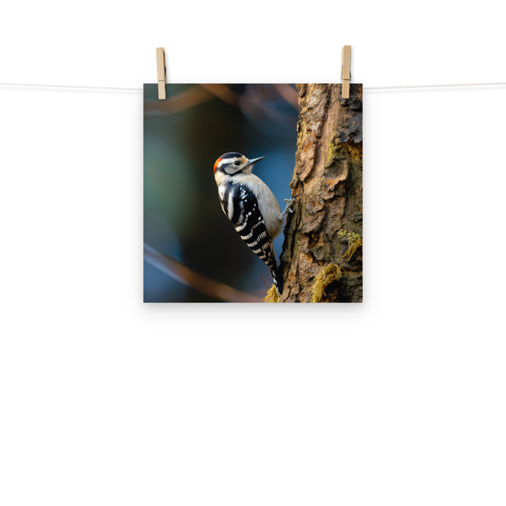 Woodpecker Photo paper poster - PosterfyAI.com