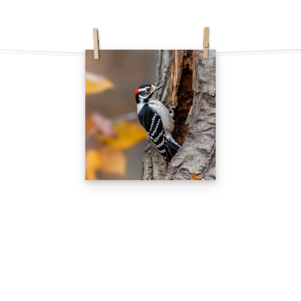 Woodpecker Photo paper poster - PosterfyAI.com
