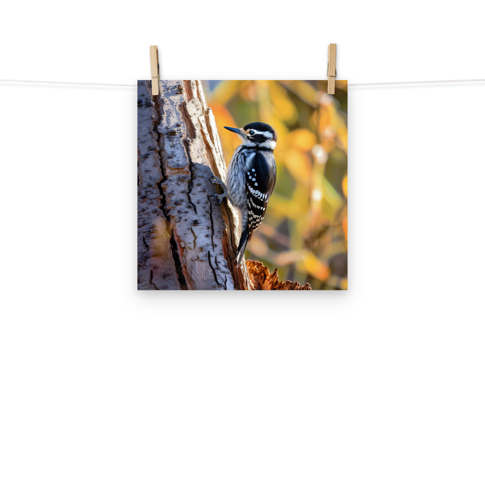 Woodpecker Photo paper poster - PosterfyAI.com
