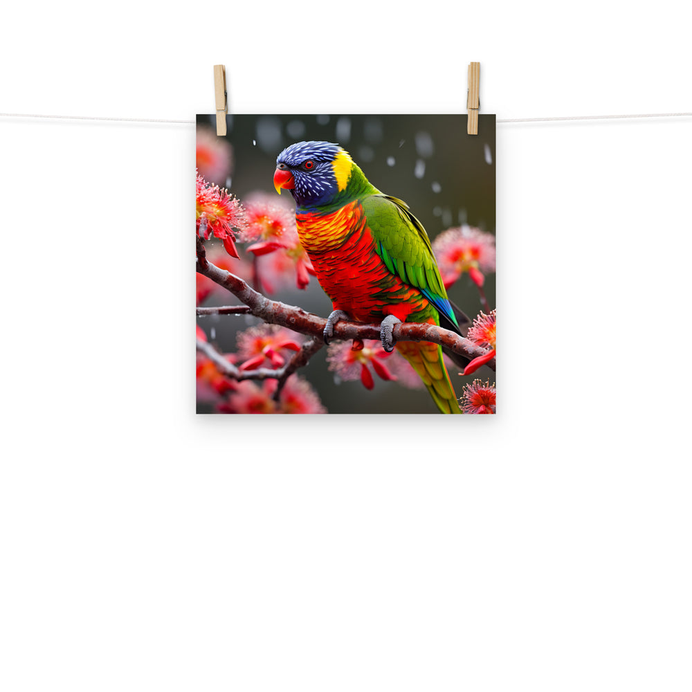 Lorikeet Photo paper poster - PosterfyAI.com