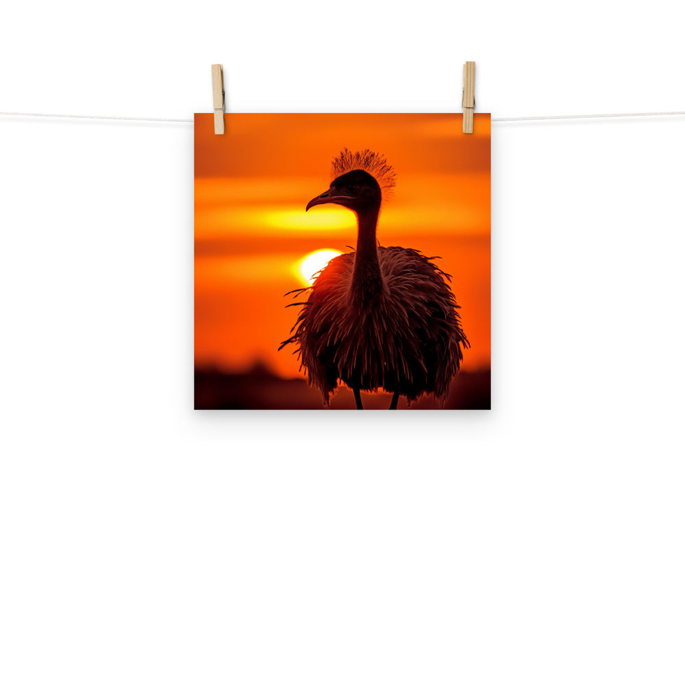 Emu Photo paper poster - PosterfyAI.com