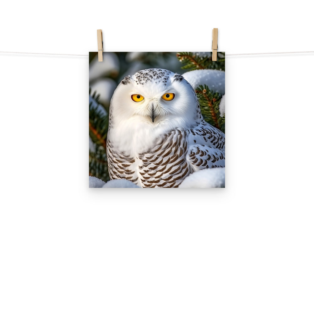 Owl Photo paper poster - PosterfyAI.com