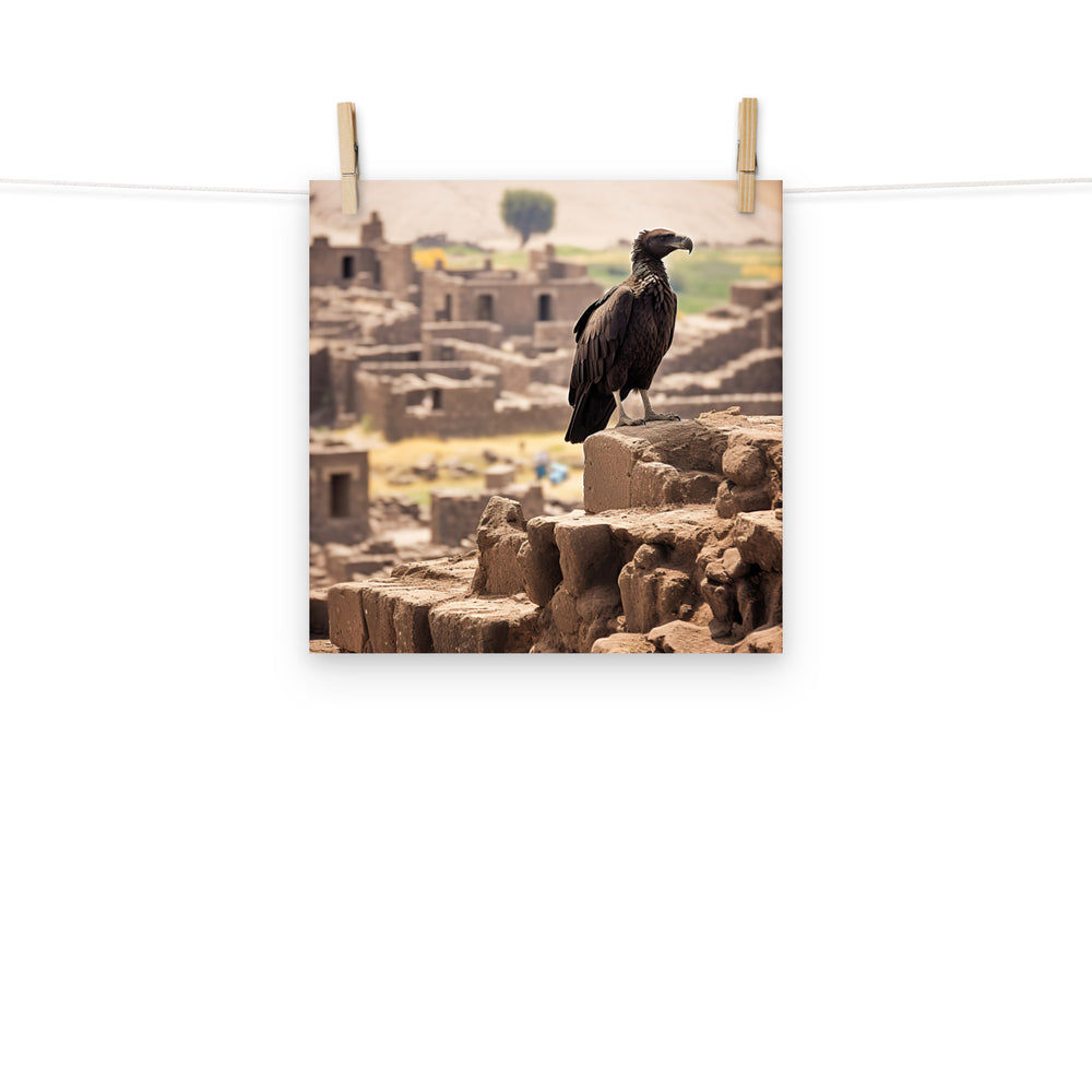 Vulture Photo paper poster - PosterfyAI.com