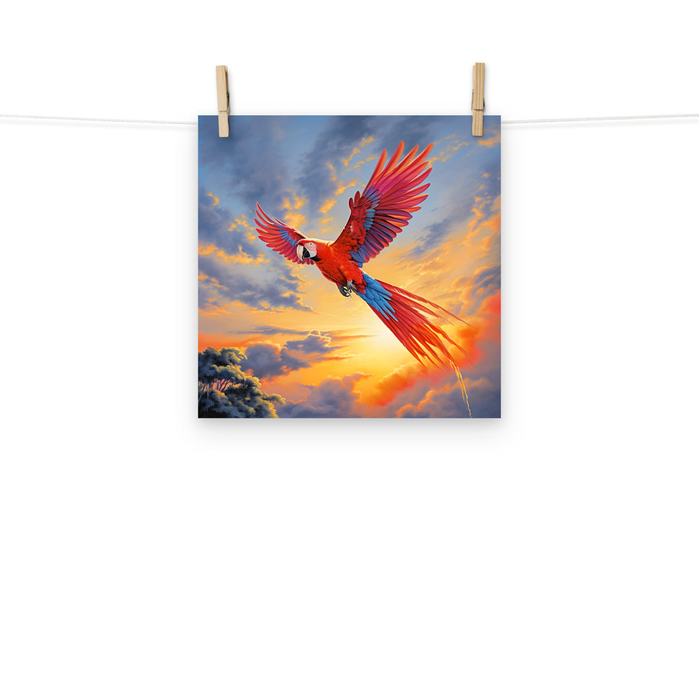 Macaw Photo paper poster - PosterfyAI.com