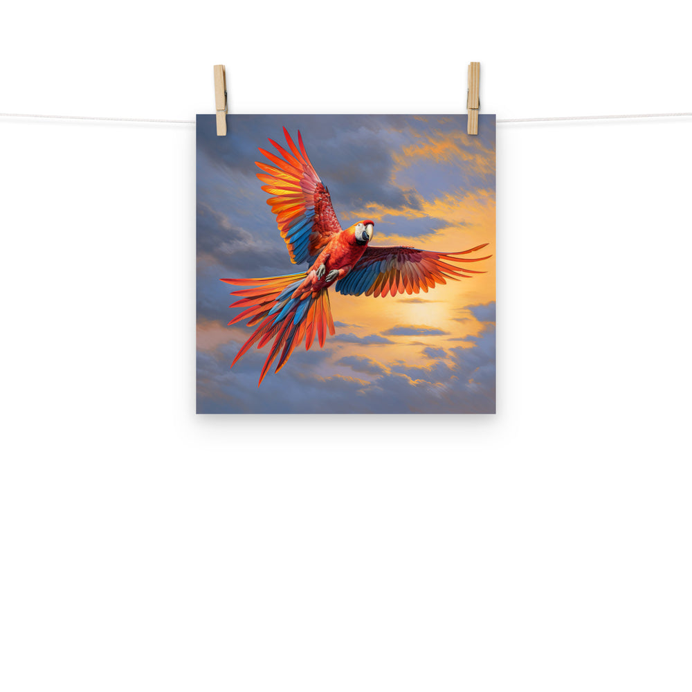 Macaw Photo paper poster - PosterfyAI.com