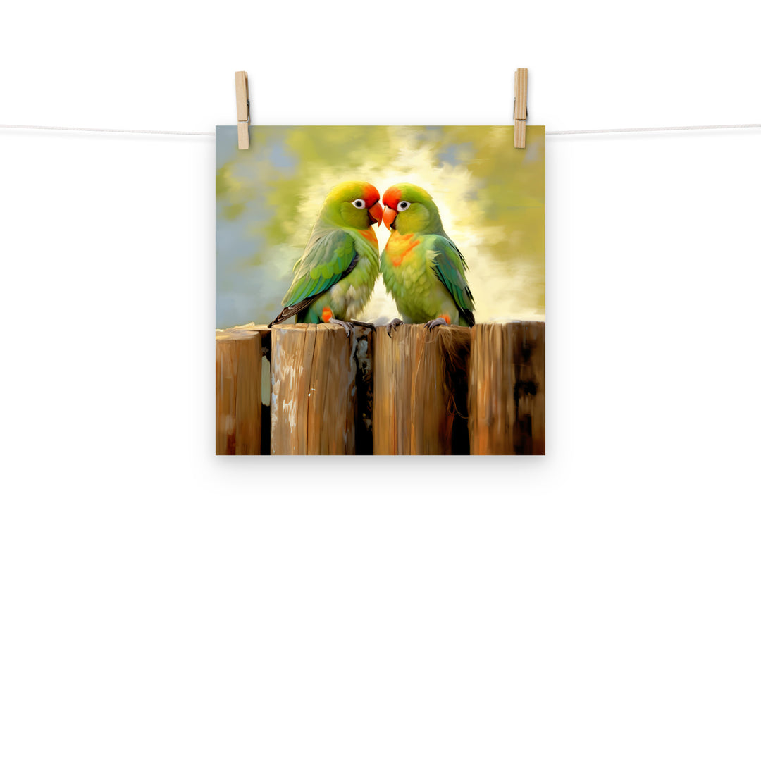 Lovebird Photo paper poster - PosterfyAI.com