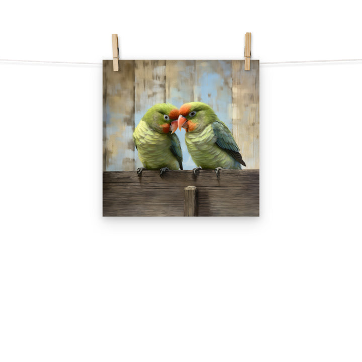 Lovebird Photo paper poster - PosterfyAI.com