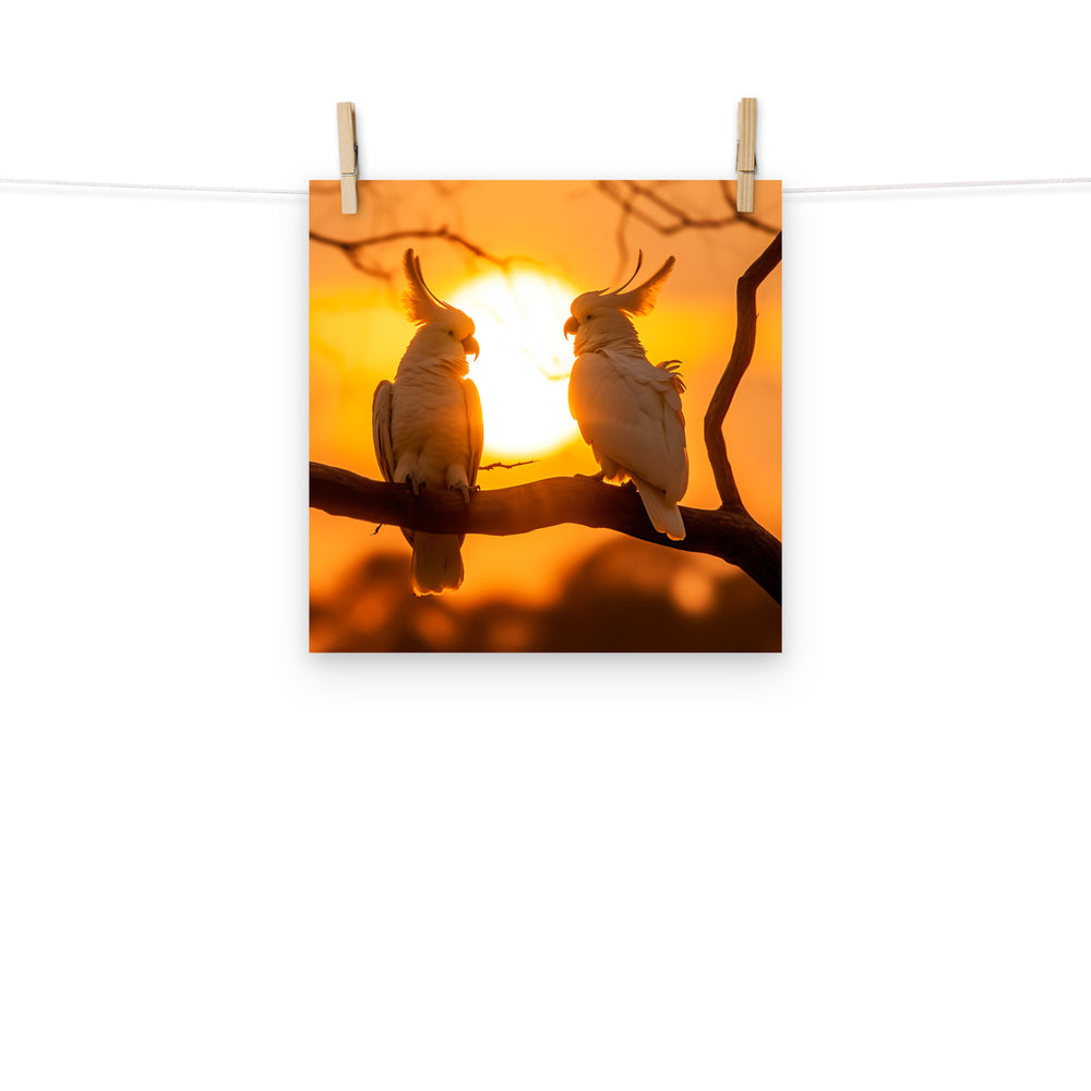 Cockatoos Photo paper poster - PosterfyAI.com