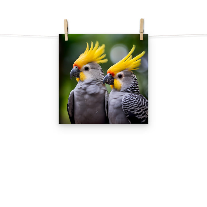 Cockatiels Photo paper poster - PosterfyAI.com