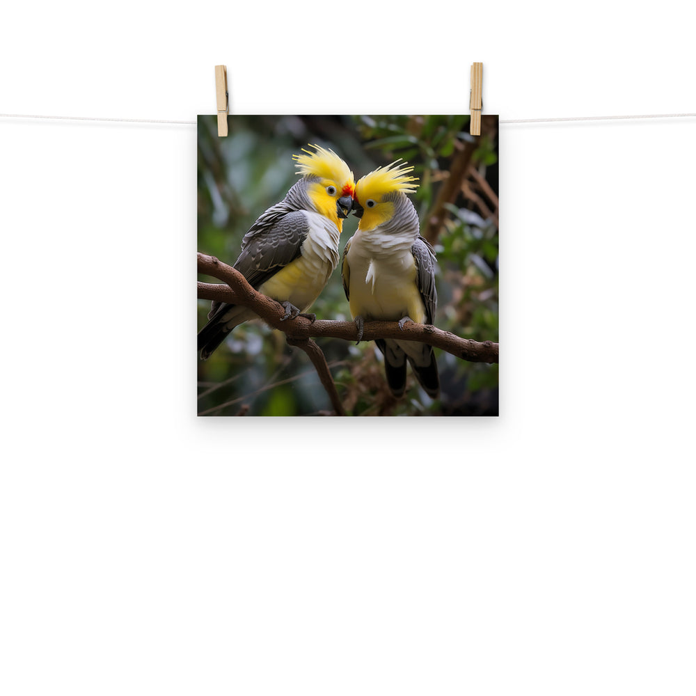 Cockatiels Photo paper poster - PosterfyAI.com