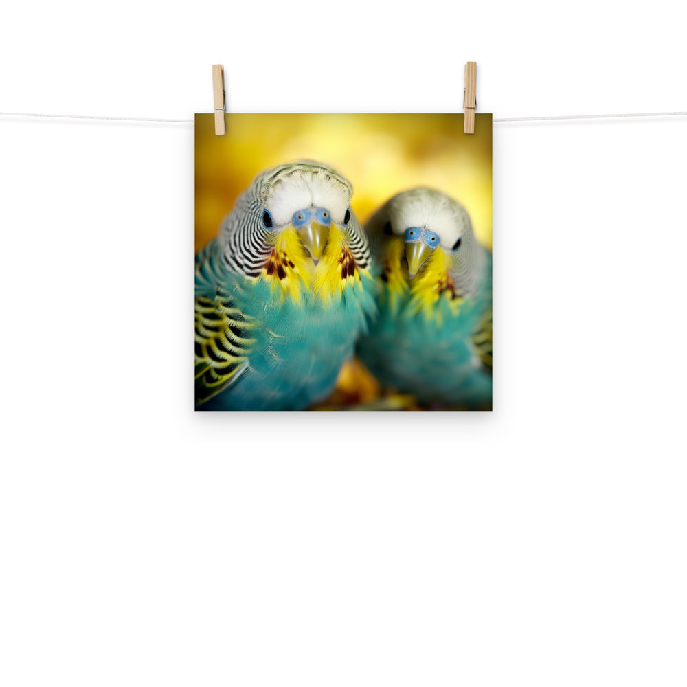 Budgerigar Photo paper poster - PosterfyAI.com