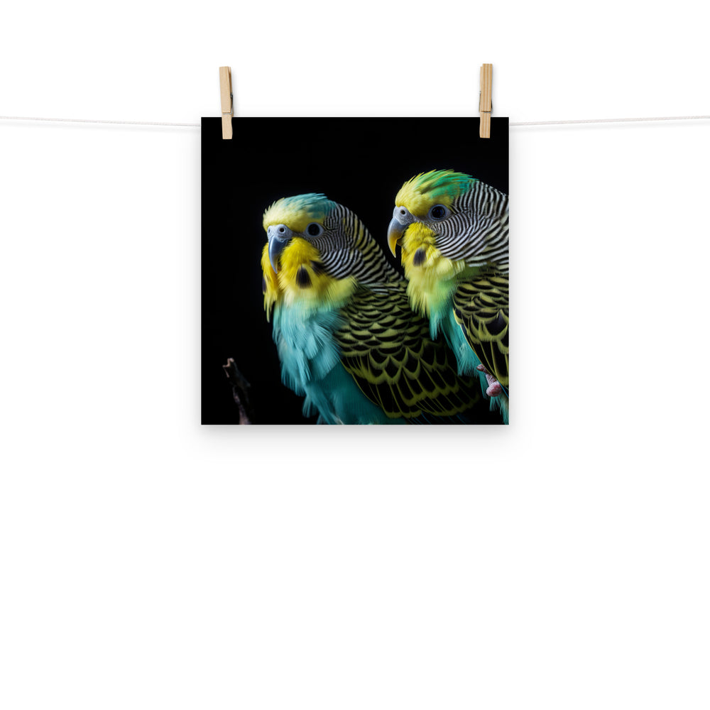 Budgerigar Photo paper poster - PosterfyAI.com