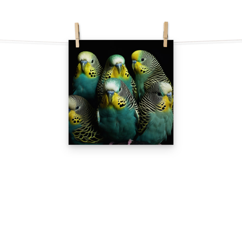 Budgerigar Photo paper poster - PosterfyAI.com