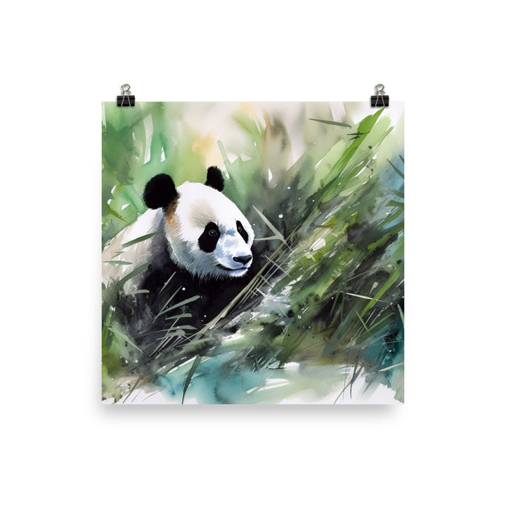 Panda Bliss photo paper poster - Posterfy.AI