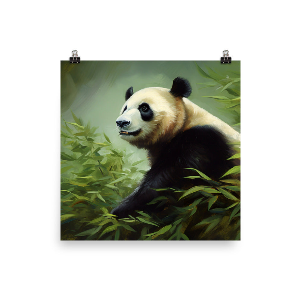Majestic Panda photo paper poster - Posterfy.AI