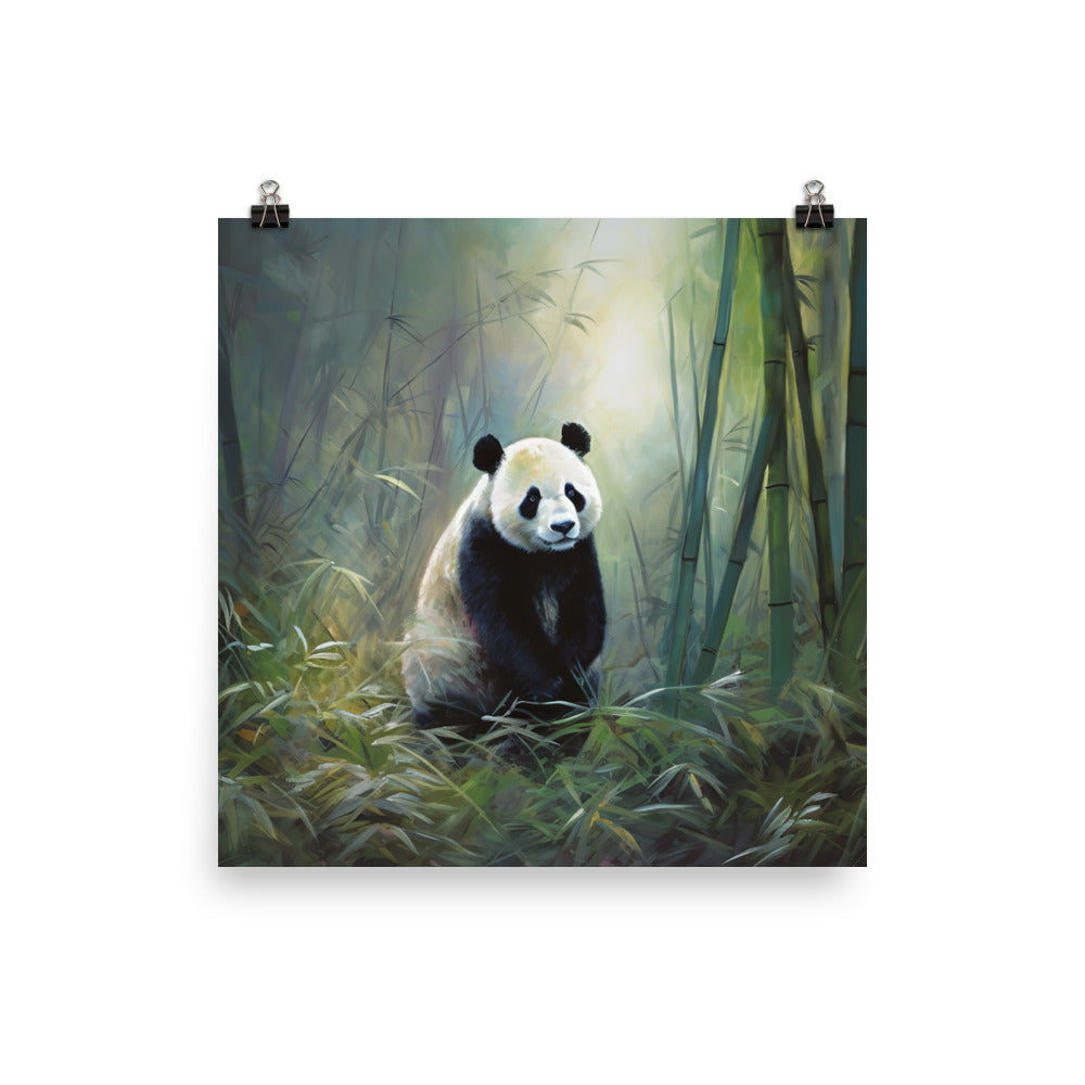 Bamboo Serenade photo paper poster - Posterfy.AI