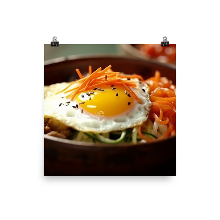 Kimchi Bibimbap photo paper poster - Posterfy.AI