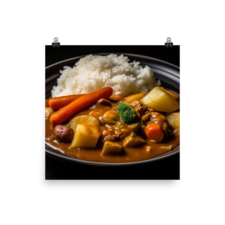 Japanese Curry photo paper poster - Posterfy.AI