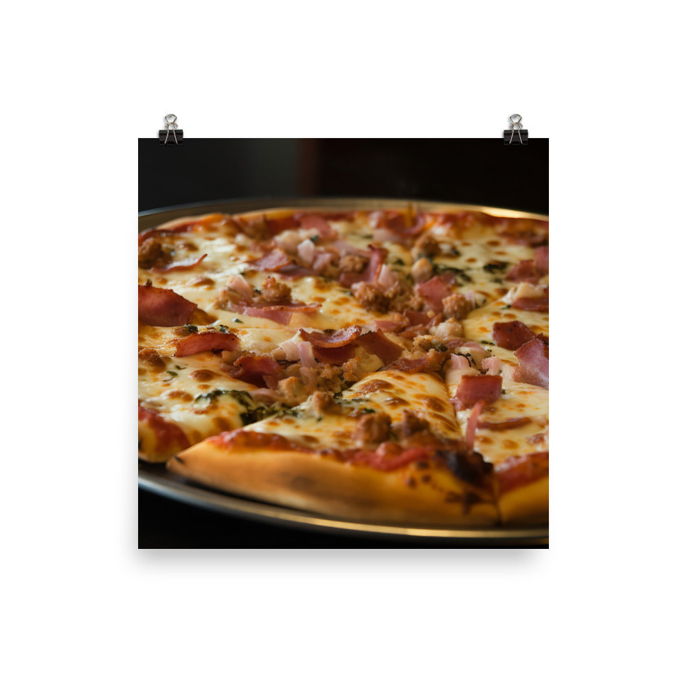 Gourmet Pizza photo paper poster - Posterfy.AI
