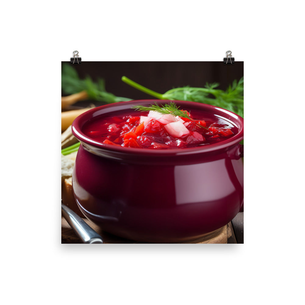 Borscht photo paper poster - Posterfy.AI