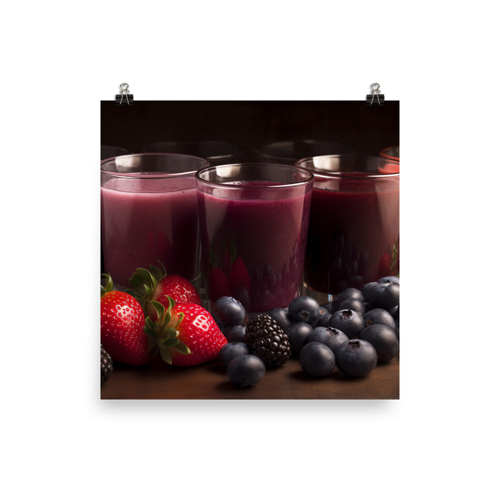 Berry Medley photo paper poster - Posterfy.AI