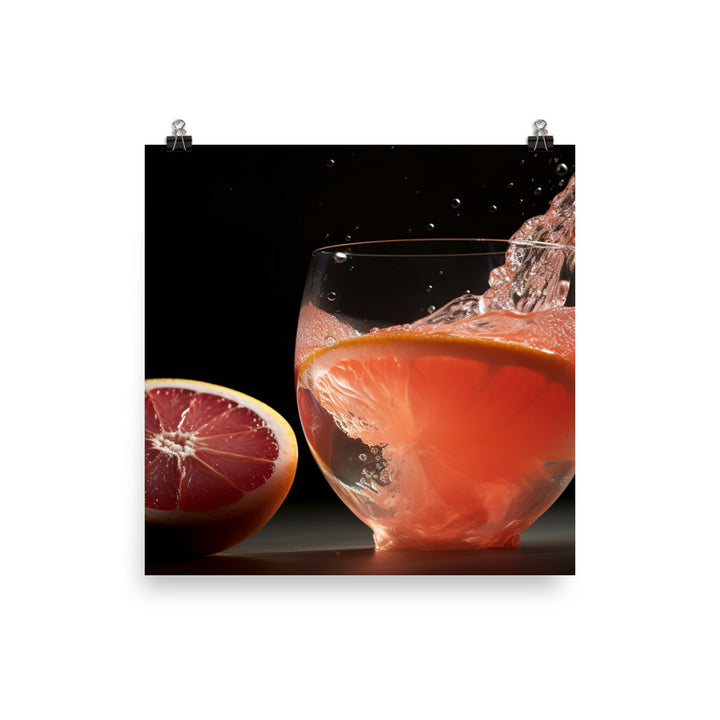 Grapefruit juice photo paper poster - Posterfy.AI