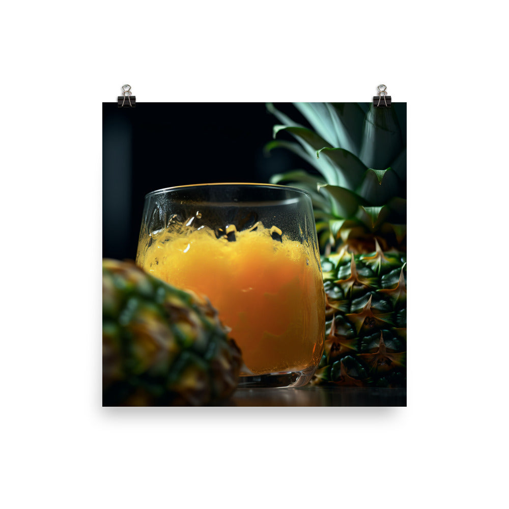 Pineapple juice photo paper poster - Posterfy.AI