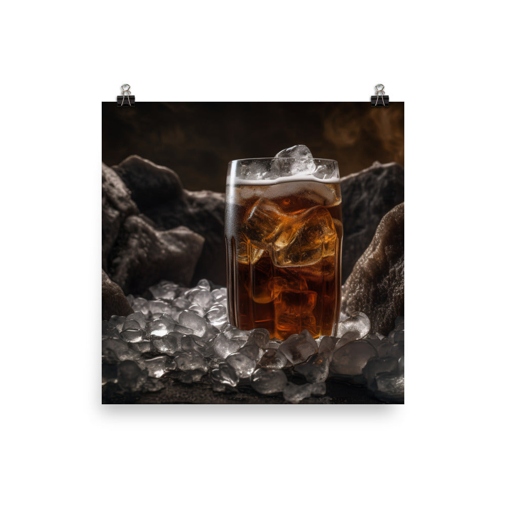 Root Beer on the Rocks photo paper poster - Posterfy.AI
