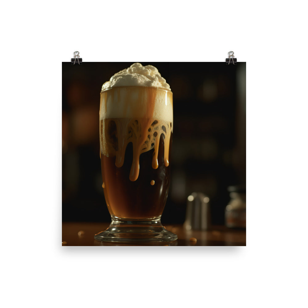 Root Beer Float Bliss photo paper poster - Posterfy.AI