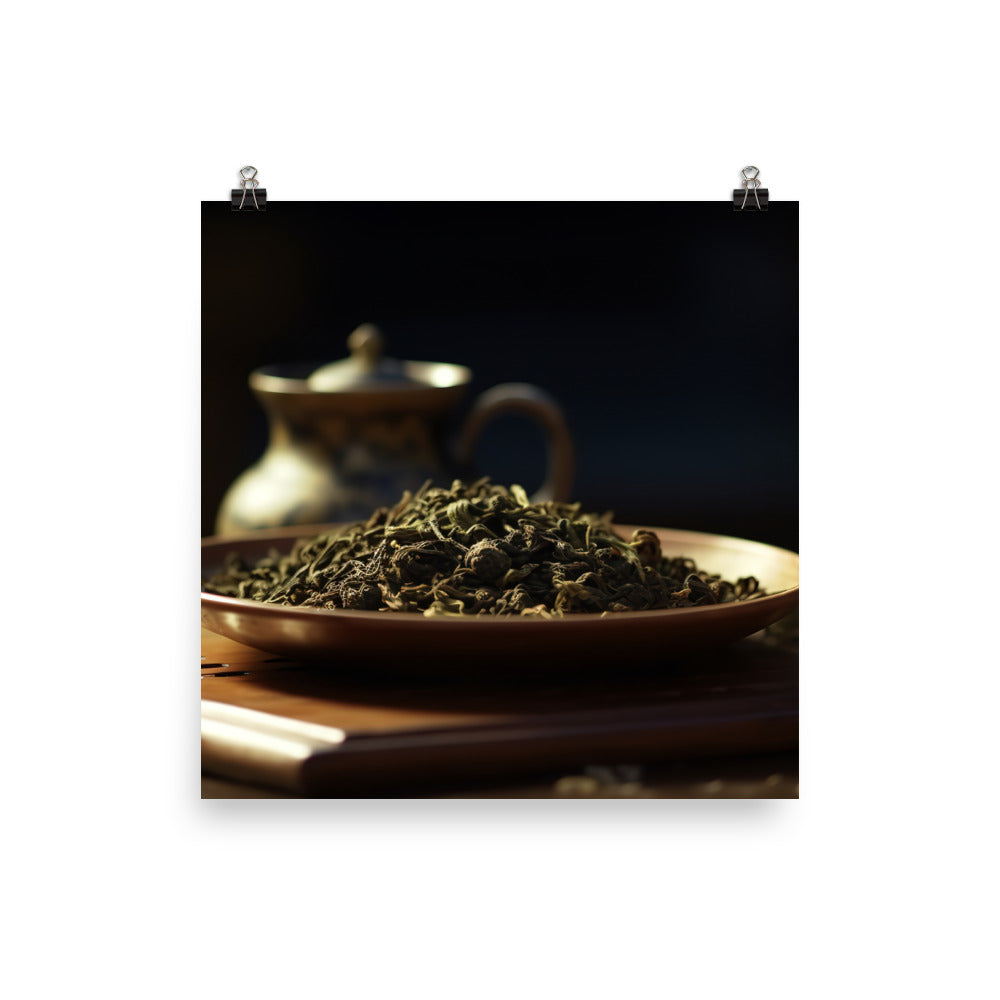 Oolong Tea Leaves photo paper poster - Posterfy.AI