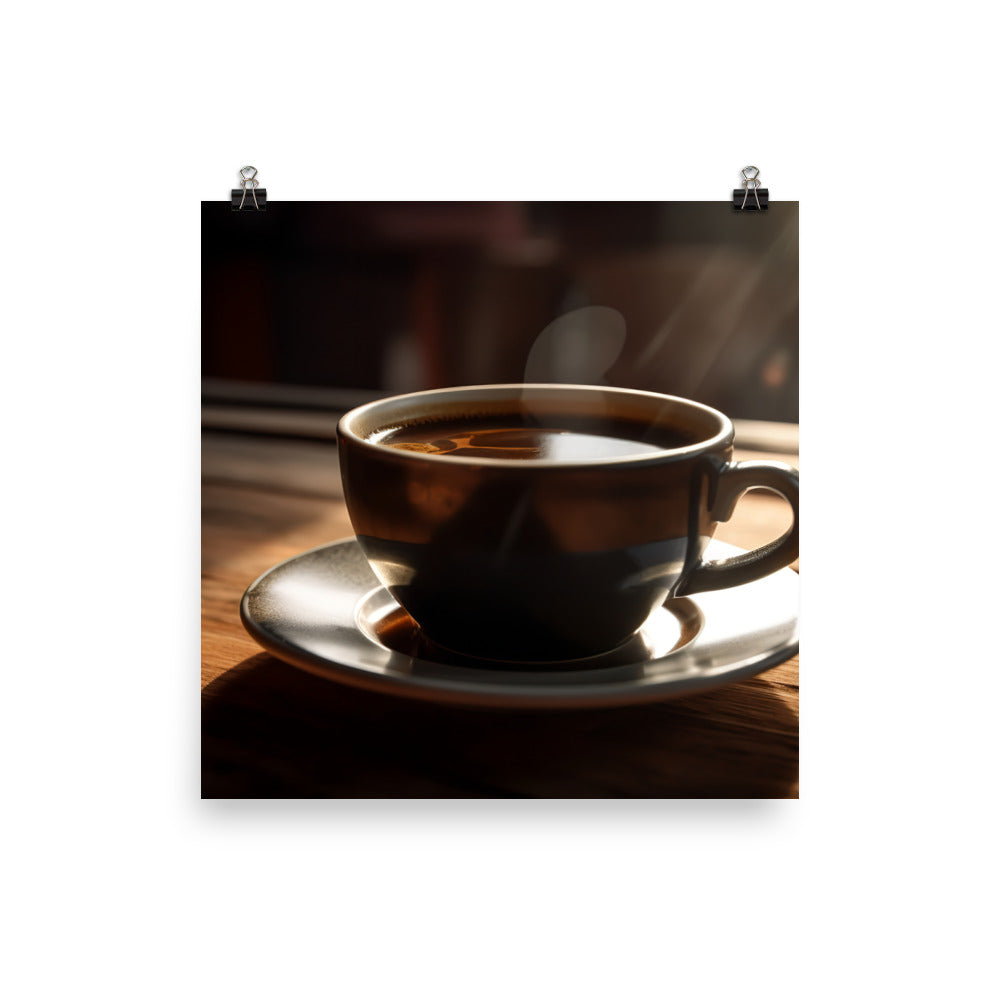 A Perfectly Brewed Americano photo paper poster - Posterfy.AI