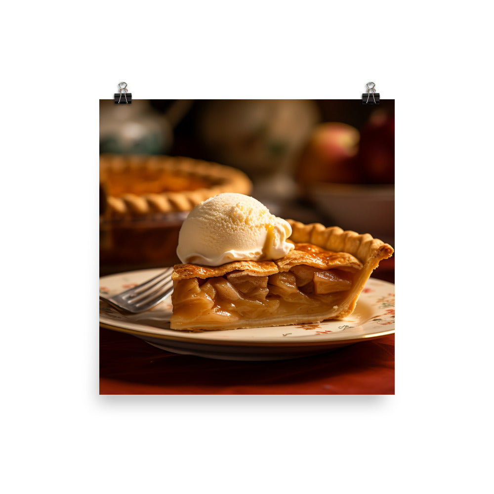 Classic American Apple Pie photo paper poster - Posterfy.AI