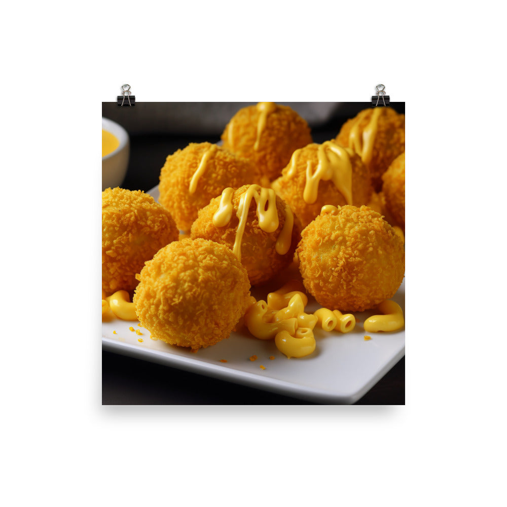 Mac and Cheese Bites photo paper poster - Posterfy.AI