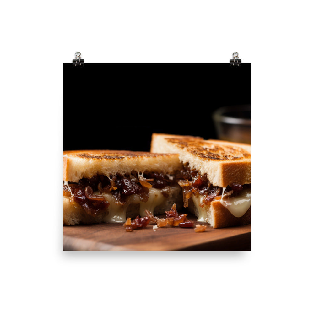 Grilled Brie Sandwich photo paper poster - Posterfy.AI