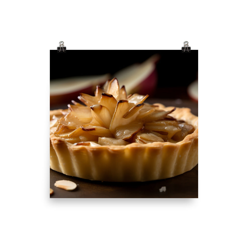 Brie and Apple Tart photo paper poster - Posterfy.AI