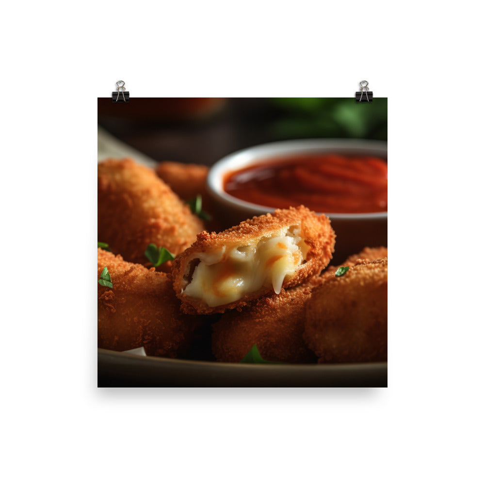 Mozzarella Sticks photo paper poster - Posterfy.AI