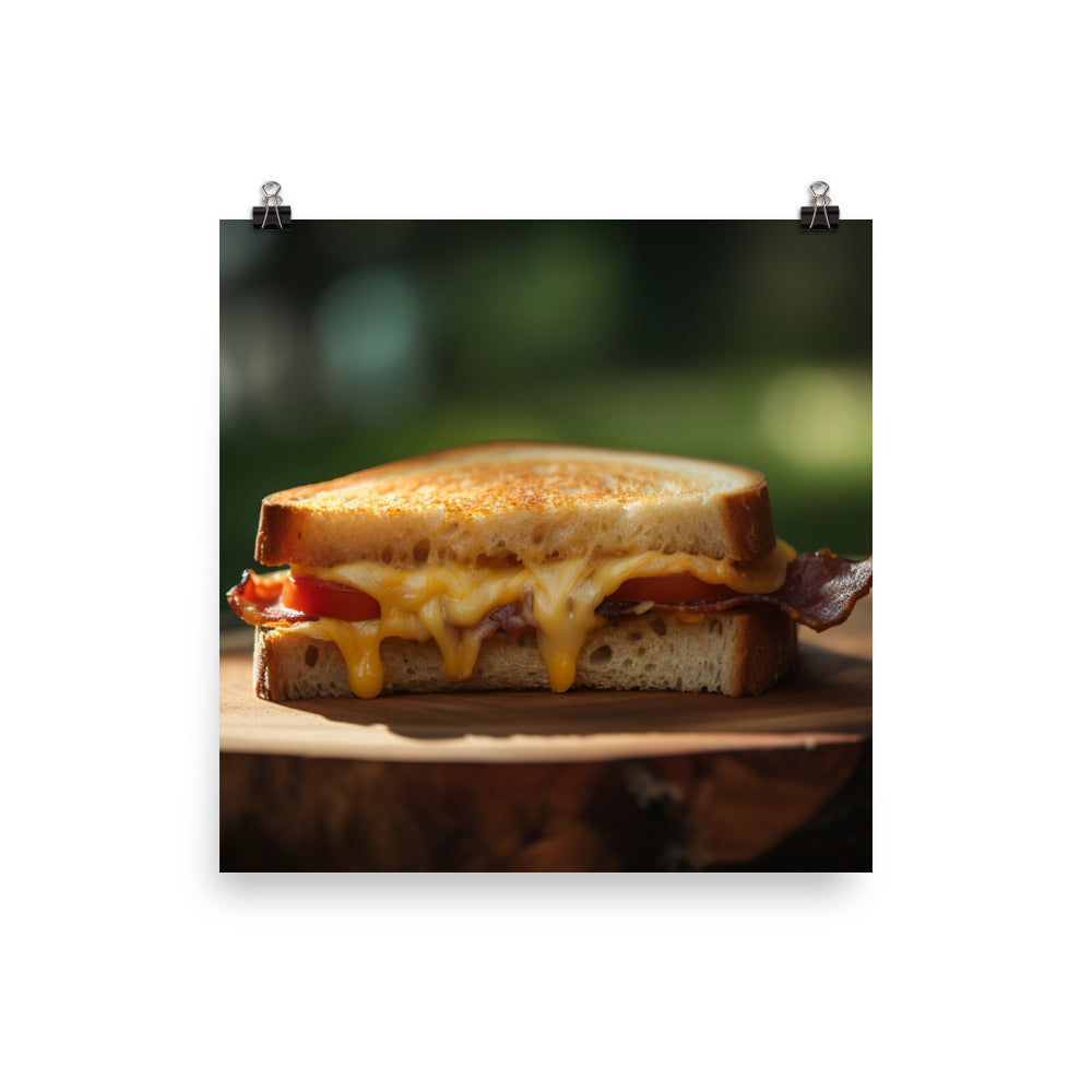 Sandwich made with sharp cheddar photo paper poster - Posterfy.AI