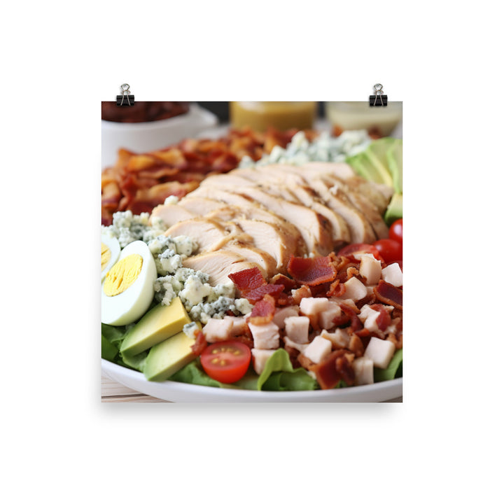 Delectable Cobb Salad photo paper poster - Posterfy.AI