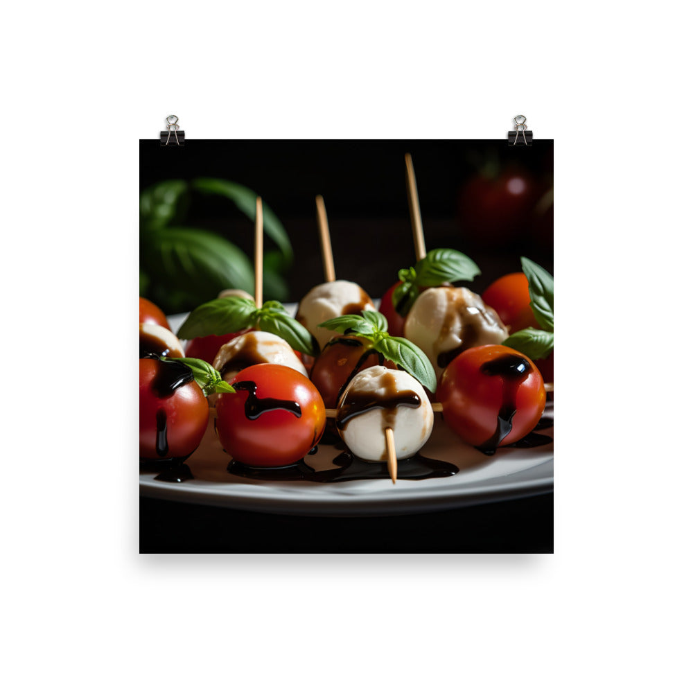 Caprese Skewers photo paper poster - Posterfy.AI