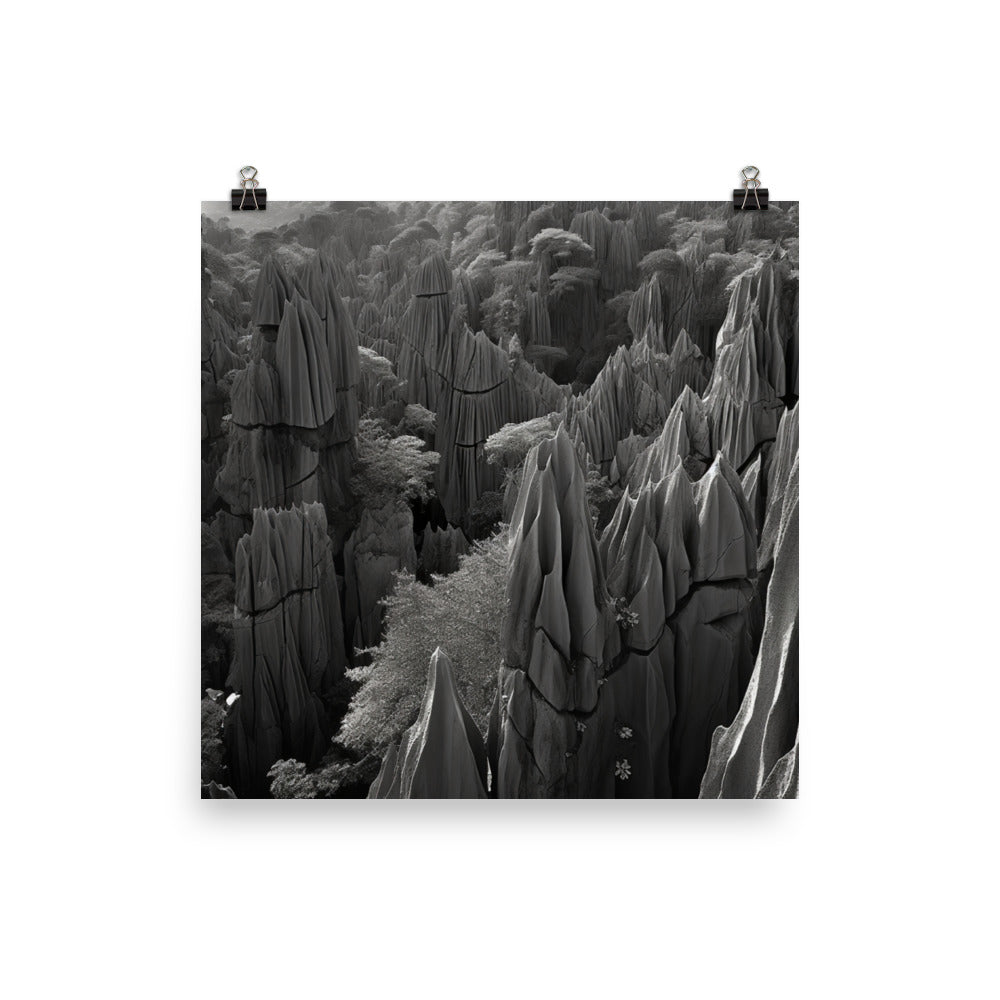 Shilin Stone Forest photo paper poster - Posterfy.AI