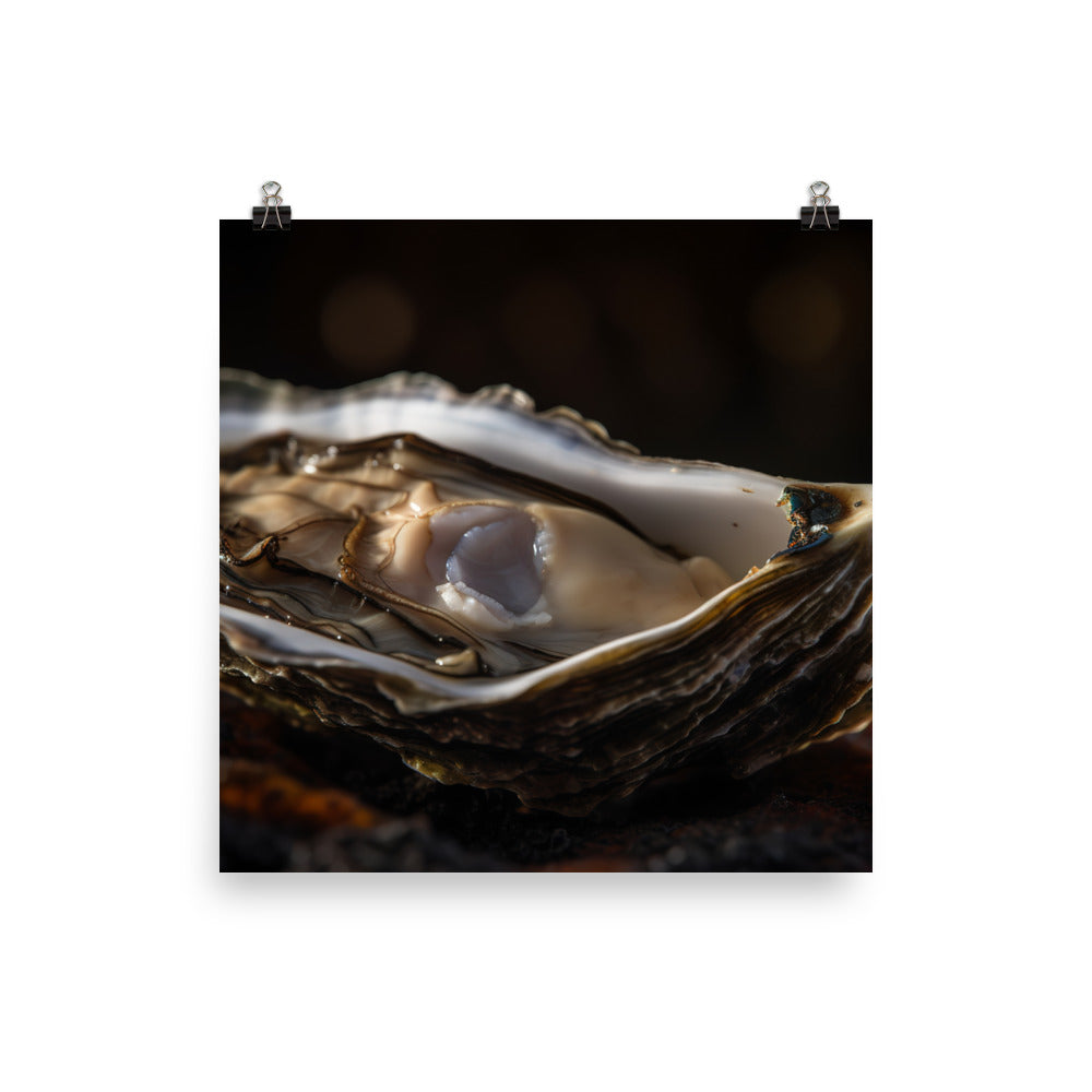 A Close Up of Sydney Rock Oyster photo paper poster - Posterfy.AI