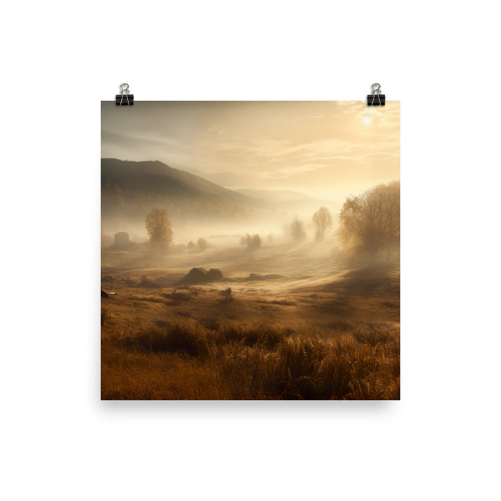 Misty Morning photo paper poster - Posterfy.AI