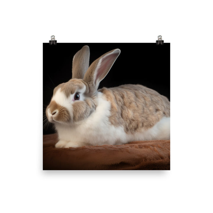 Mini Rex Bunny Photo paper poster - PosterfyAI.com
