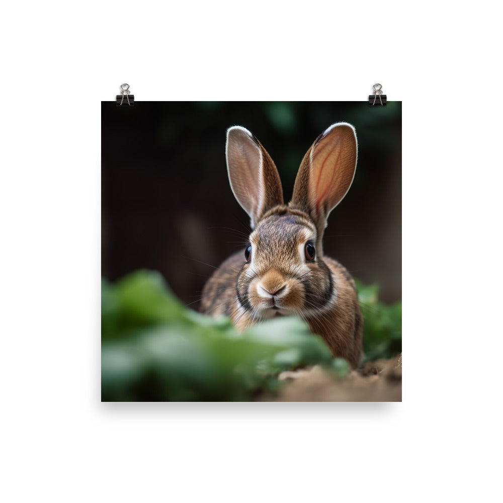 Mini Rex Bunny Photo paper poster - PosterfyAI.com