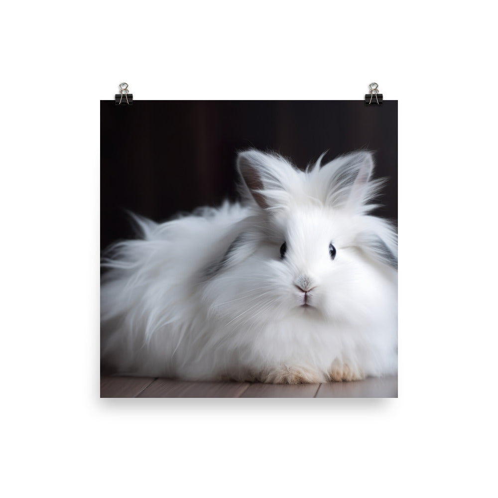 Lionhead Bunny Photo paper poster - PosterfyAI.com