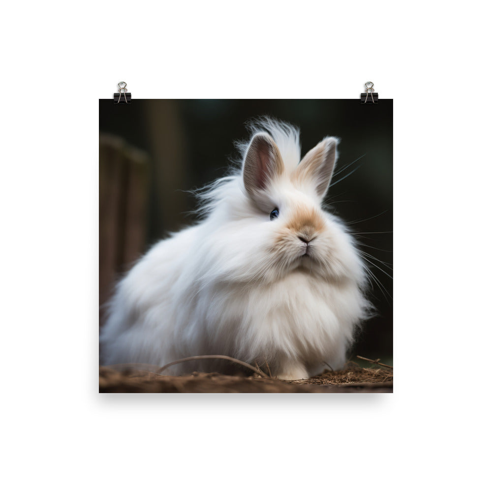 Lionhead Bunny Photo paper poster - PosterfyAI.com