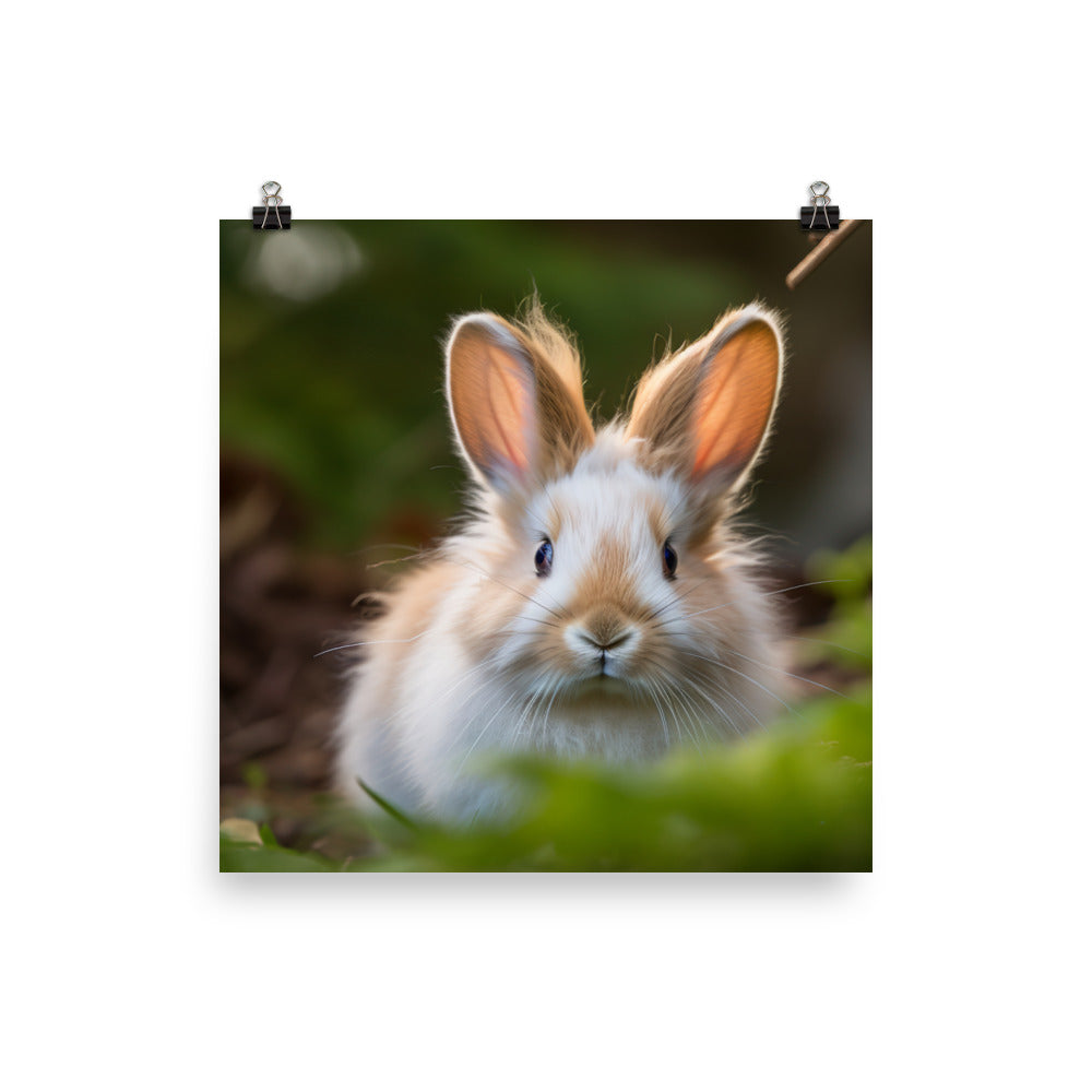 Lionhead Bunny Photo paper poster - PosterfyAI.com