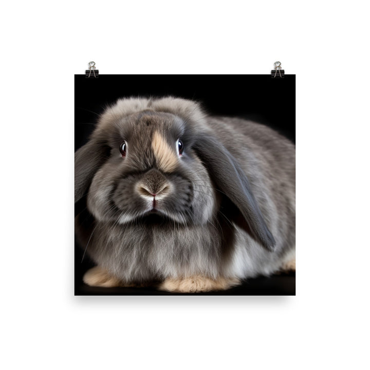 American Fuzzy Lop Portrait Photo paper poster - PosterfyAI.com